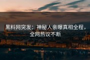 黑料网突发：神秘人亲曝真相全程，全网热议不断
